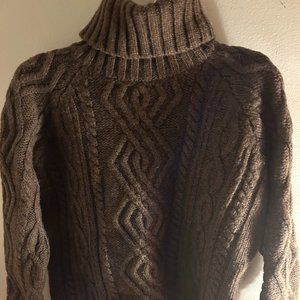 Brown Wool Turtleneck